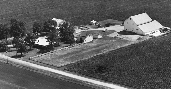 Vintage Aerial photo from 1965 in Will County, IL