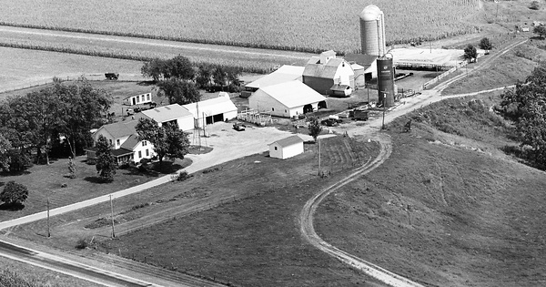 Vintage Aerial photo from 1970 in Putnam County, IL