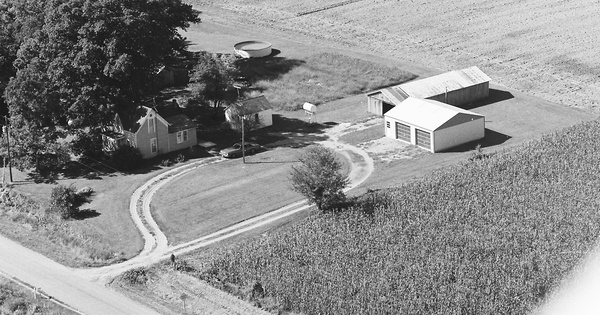 Vintage Aerial photo from 1978 in Crawford County, IL