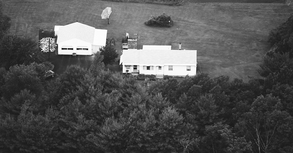 Vintage Aerial photo from 1990 in Saratoga County, NY