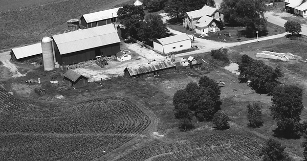 Vintage Aerial photo from 1977 in Waushara County, WI