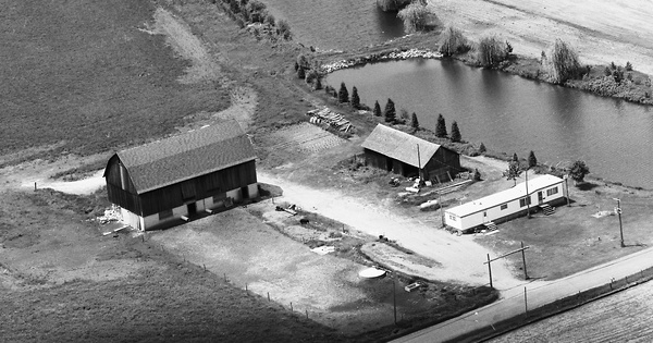 Vintage Aerial photo from 1978 in Shawano County, WI