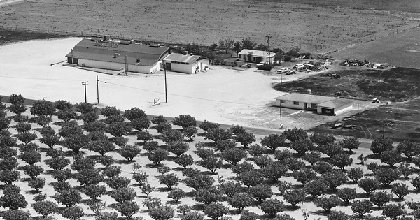 Vintage Aerial photo from 1965 in Fresno County, CA