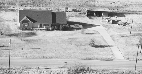Vintage Aerial photo from 1980 in Haywood County, TN
