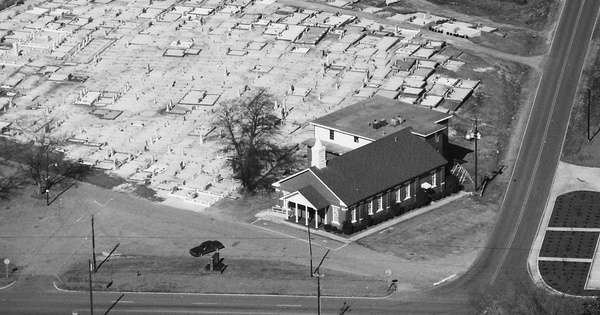 Vintage Aerial photo from 1987 in Cleburne County, AL