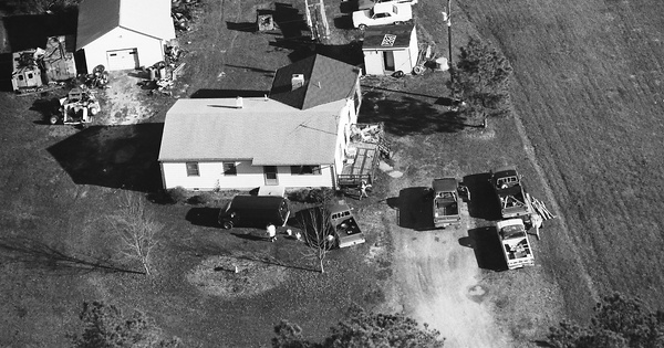 Vintage Aerial photo from 1989 in Amelia County, VA