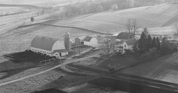 Vintage Aerial photo from 1982 in Green County, WI