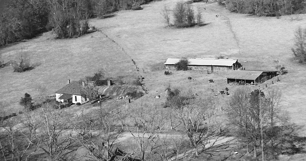 Vintage Aerial photo from 1983 in Upson County, GA