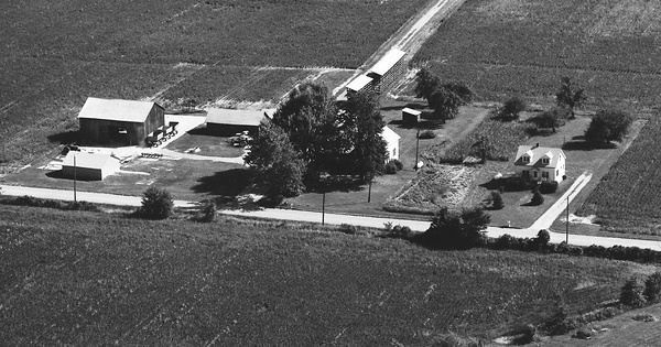 Vintage Aerial photo from 1983 in Macomb County, MI
