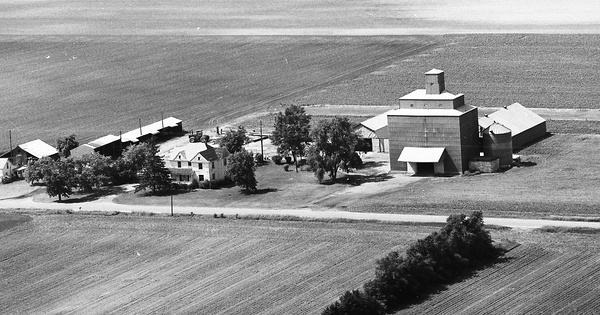 Vintage Aerial photo from 1976 in Tuscola County, MI