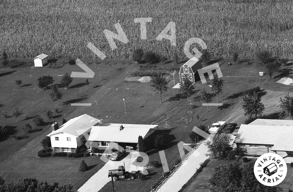 Vintage Aerial Indiana Johnson County 1973 3TJO22