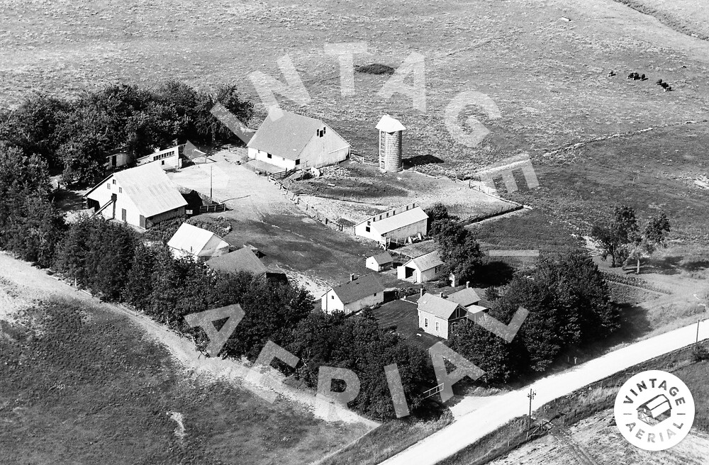 Vintage Aerial Iowa Jasper County 1965 47DJA8