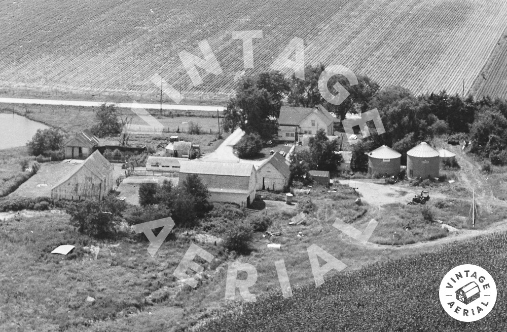 Vintage Aerial Iowa Jefferson County 1981 4CJE18