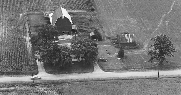 Vintage Aerial photo from 1972 in Barry County, MI