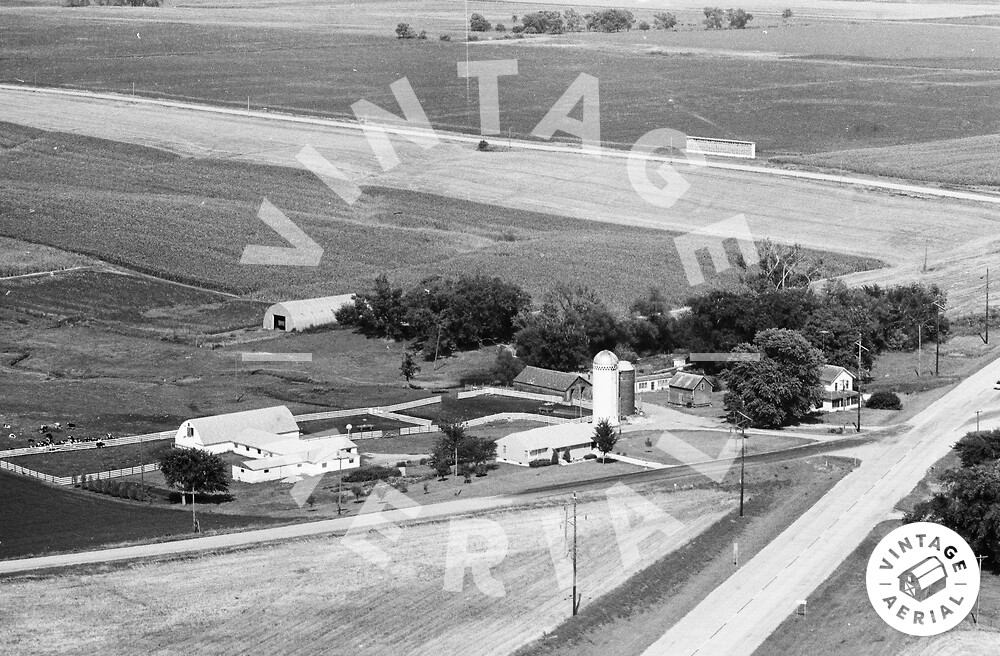 Vintage Aerial Minnesota Le Sueur County 1967 32MLE1