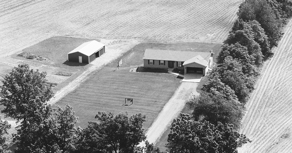 Vintage Aerial photo from 1983 in Jackson County, MI