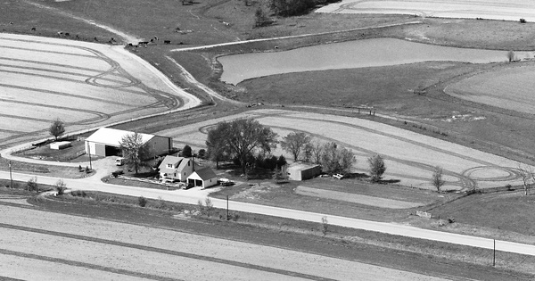 Vintage Aerial photo from 1989 in Wapello County, IA