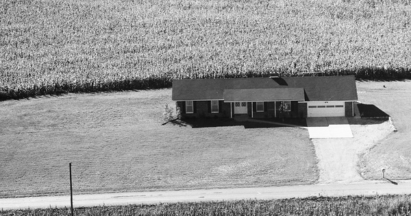 Vintage Aerial photo from 1974 in Posey County, IN