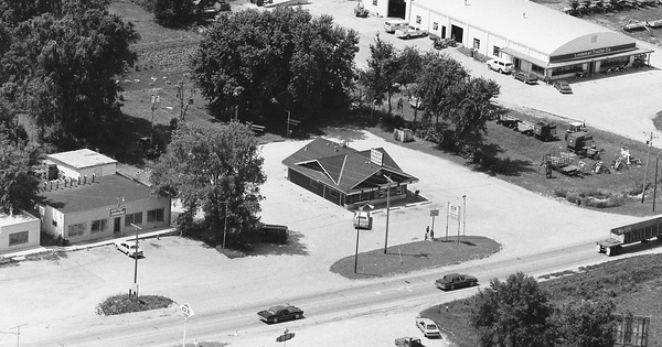 Vintage Aerial photo from 1983 in Cass County, IA