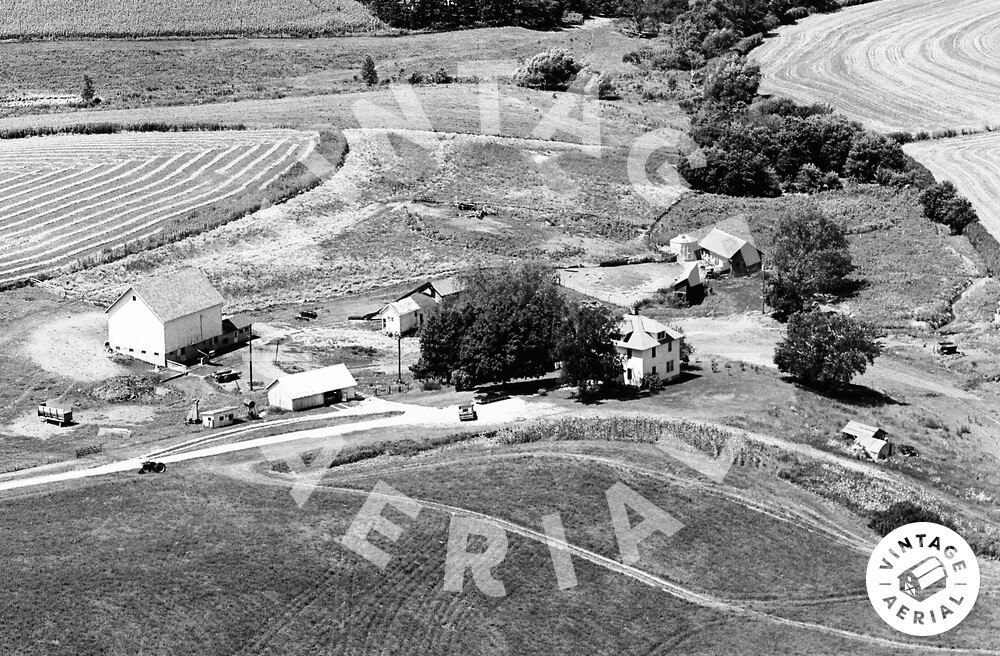Vintage Aerial Iowa Clayton County 1971 22ICL29