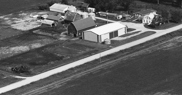 Vintage Aerial photo from 1984 in Cerro Gordo County, IA