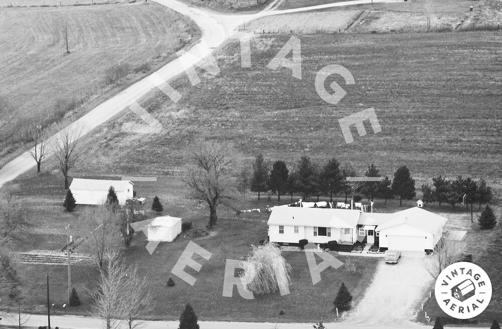 Vintage Aerial Indiana LaPorte County 1981 42JLAP5