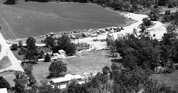 Vintage Aerial photo from 1976 in Henry County, IN