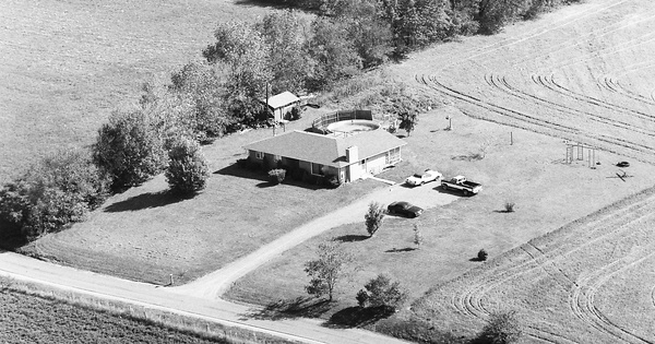 Vintage Aerial photo from 1987 in Garrett County, MD