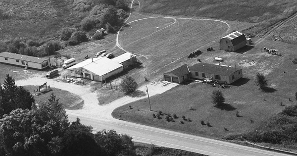Vintage Aerial photo from 1989 in Mecosta County, MI