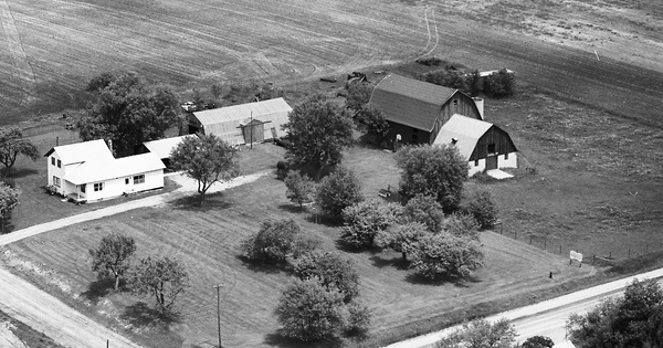 Vintage Aerial photo from 1982 in Gladwin County, MI