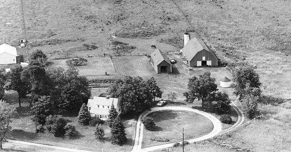 Vintage Aerial photo from 1971 in Hamilton County, IN