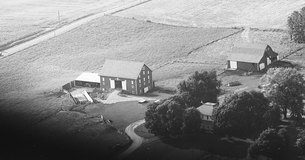 Vintage Aerial photo from 1971 in Hamilton County, IN