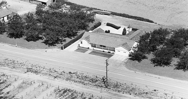 Vintage Aerial photo from 1969 in Shasta County, CA