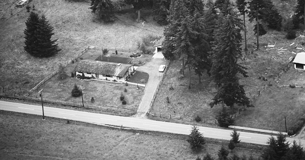 Vintage Aerial photo from 1971 in Thurston County, WA