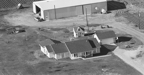 Vintage Aerial photo from -1986 in Jackson County, TX