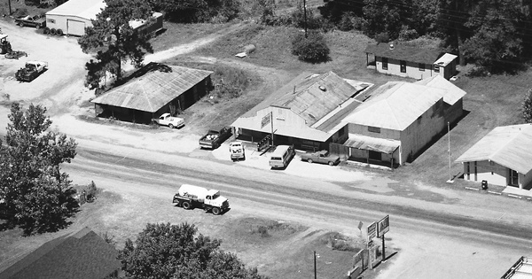 Vintage Aerial photo from 1986 in Trinity County, TX