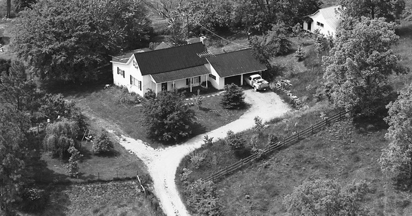 Vintage Aerial photo from -1986 in Maury County, TN
