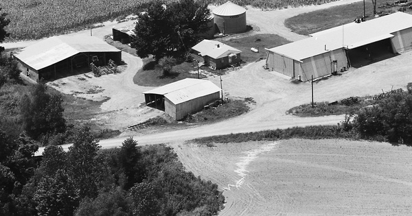 Vintage Aerial photo from 1986 in Tipton County, TN