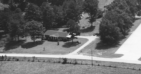 Vintage Aerial photo from 1992 in Cleburne County, AL