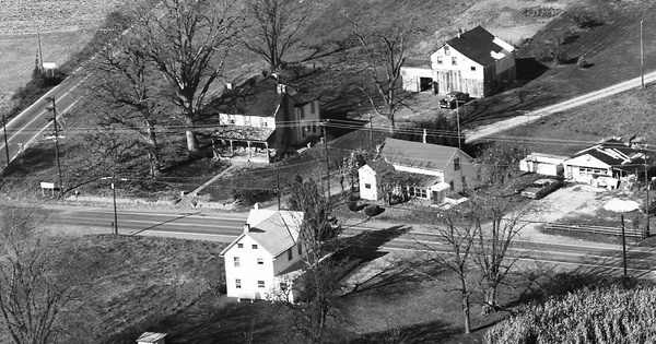 Vintage Aerial photo from 1974 in Chester County, PA