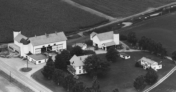 Vintage Aerial photo from 1965 in Erie County, PA