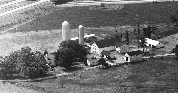 Vintage Aerial photo from 1966 in Cumberland County, PA