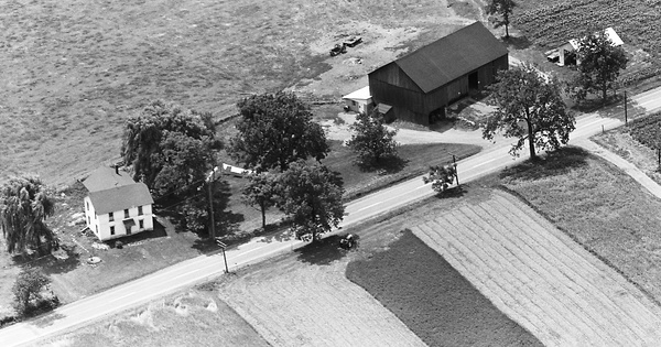 Vintage Aerial photo from 1963 in Lycoming County, PA