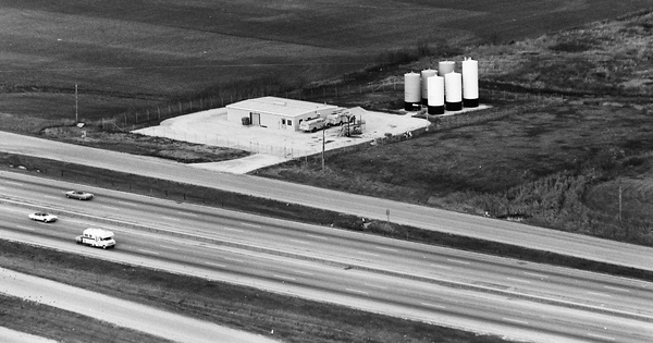 Vintage Aerial photo from 1974 in Kenosha County, WI