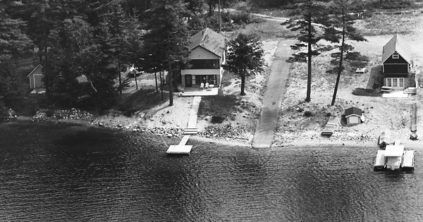 Vintage Aerial photo from 1967 in York County, ME