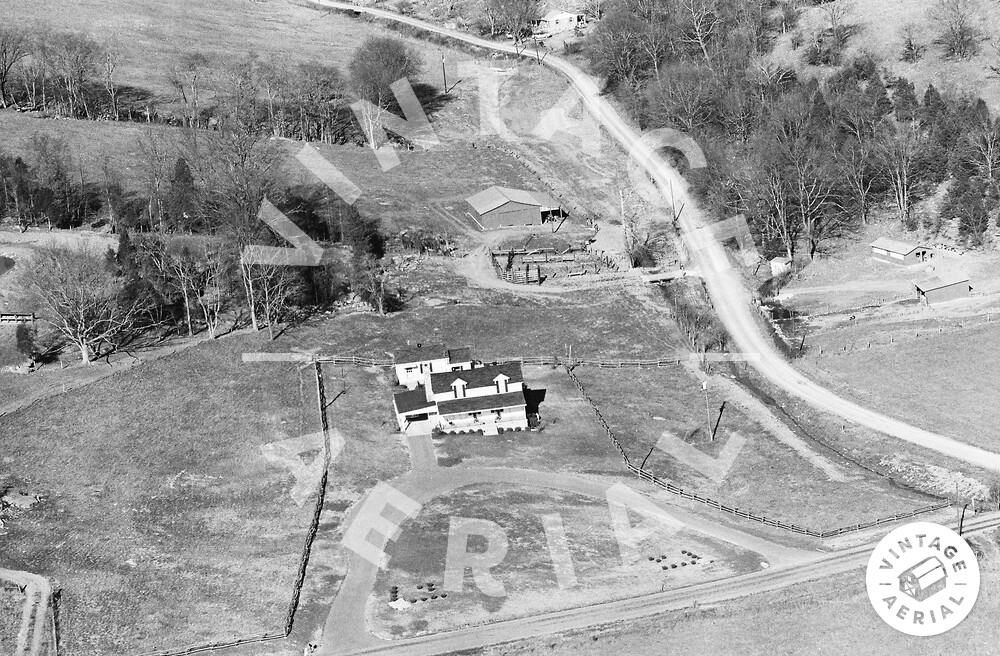 Vintage Aerial Tennessee Moore County 1980 10TMO14