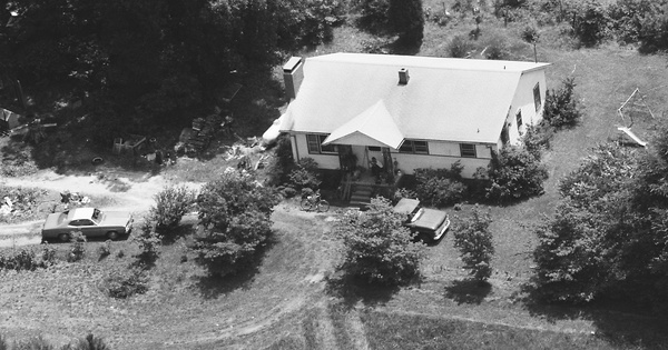 Vintage Aerial photo from 1985 in Lee County, NC