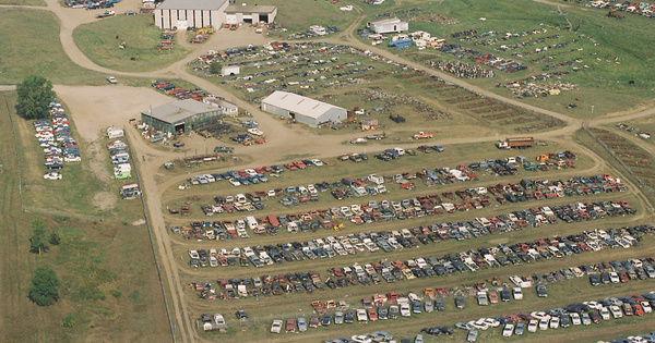 Vintage Aerial photo from 1998 in Minnehaha County, SD