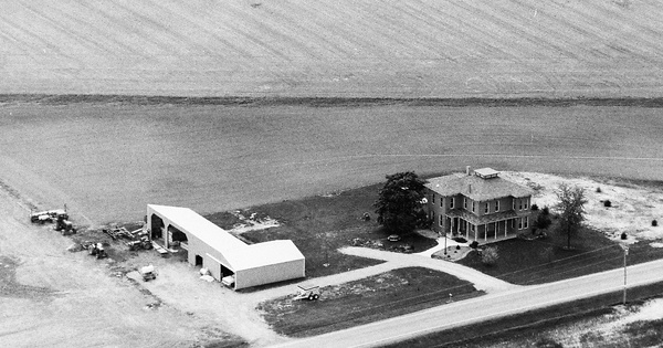 Vintage Aerial photo from 1992 in Defiance County, OH