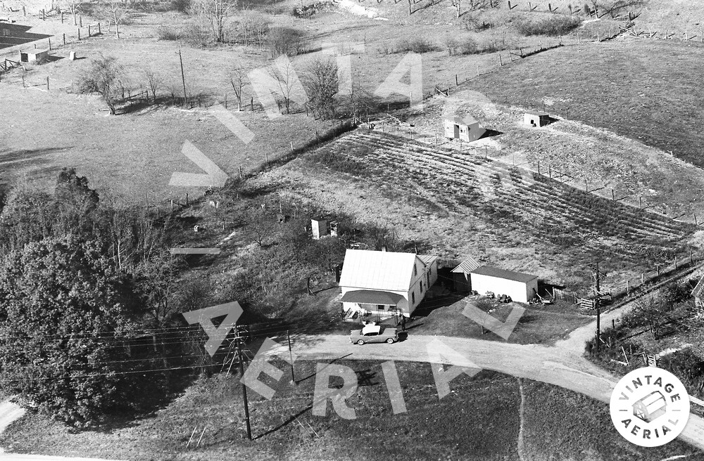 Vintage Aerial Virginia Pulaski County 1963 10APU15